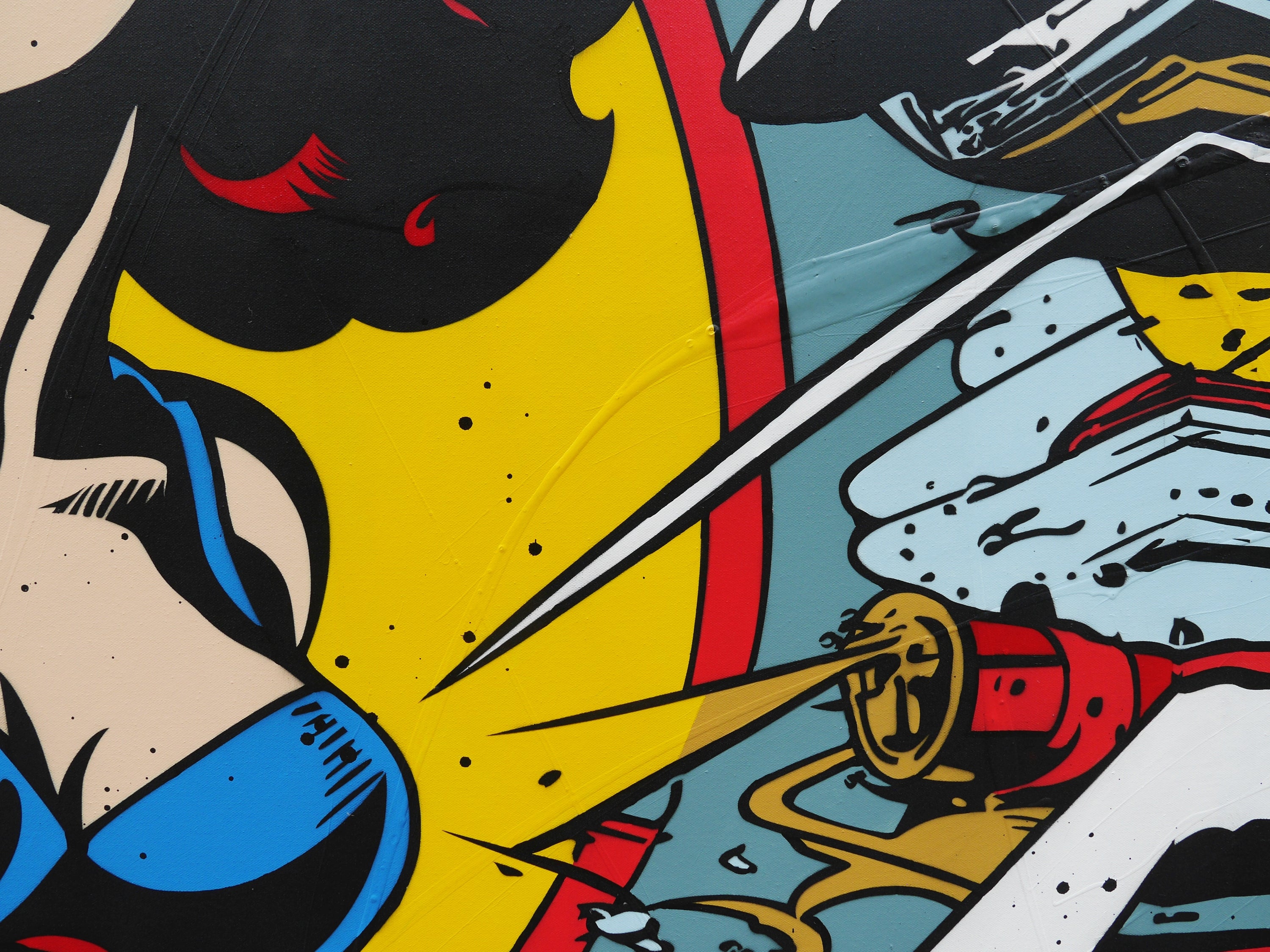 Space Wars 160cm x 100cm Space Classic Pop Art Painting (SOLD)