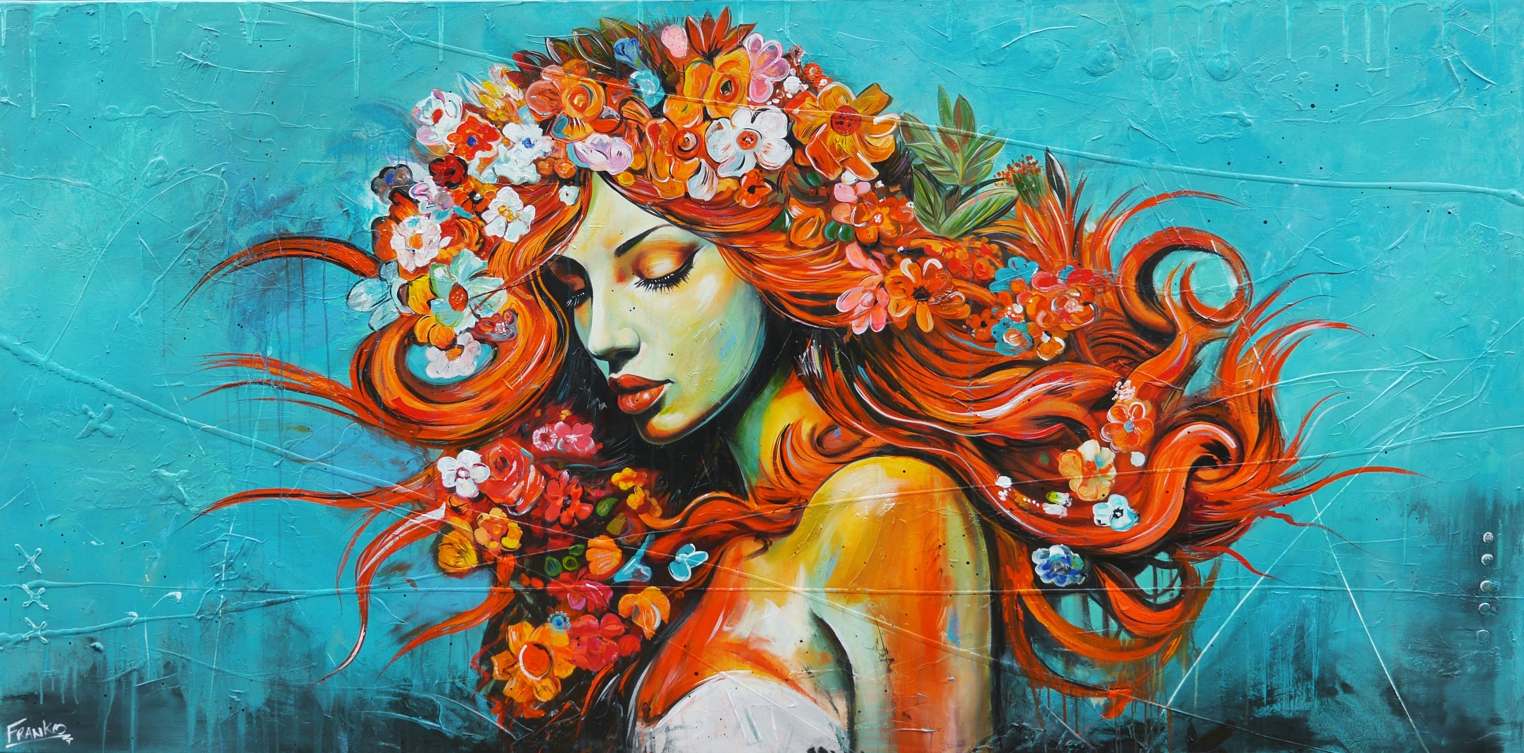Ivy 240cm x 120cm Textured Abstract Realism Painting (SOLD)-abstract realism-[Franko_Artist]-[Australian_artist]-[Gold_Coast]-[Brisbane]-[modern]-[contemporary]-[original]-[Large_artwork]-Franklin Art Studio