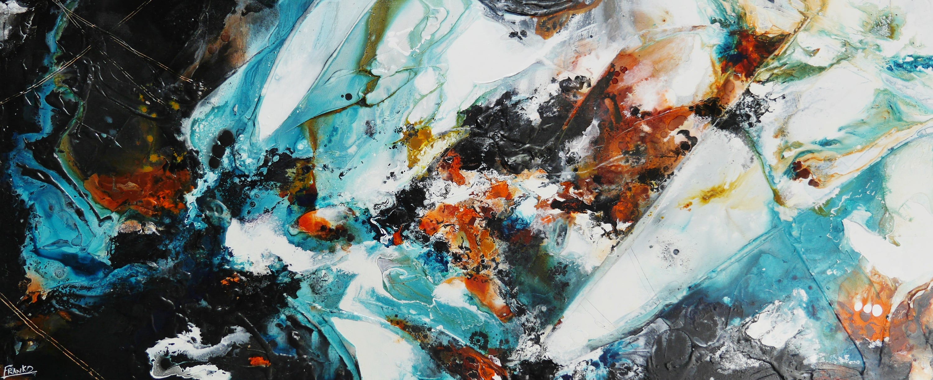 Rusted Perspective 240cm x 100cm Textured Abstract Painting (SOLD)-Abstract-[Franko_Artist]-[Australian_artist]-[Gold_Coast]-[Brisbane]-[modern]-[contemporary]-[original]-[Large_artwork]-Franklin Art Studio