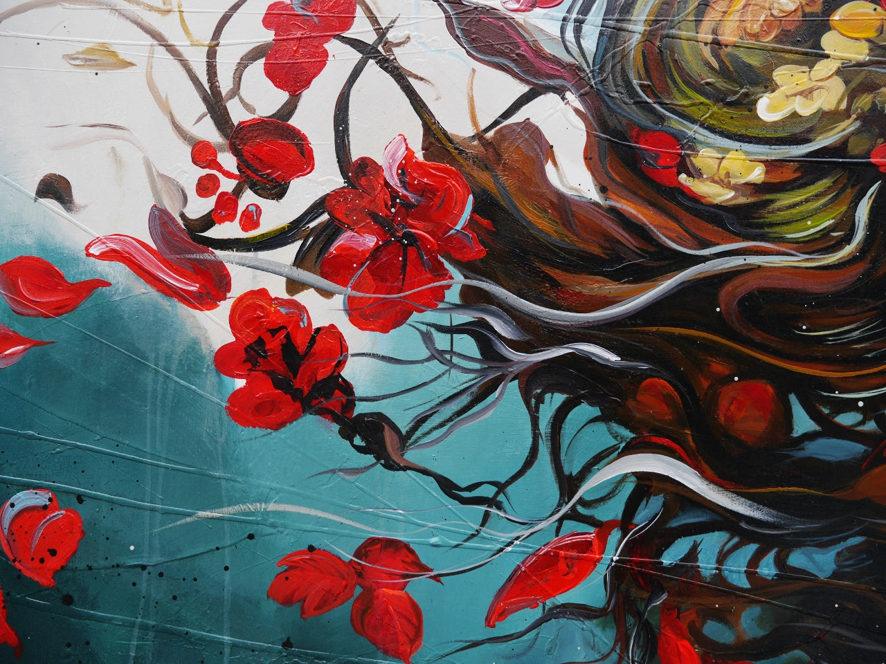 Aphrodite 240cm x 120cm Abstract Realism Textured Framed Painting (SOLD)