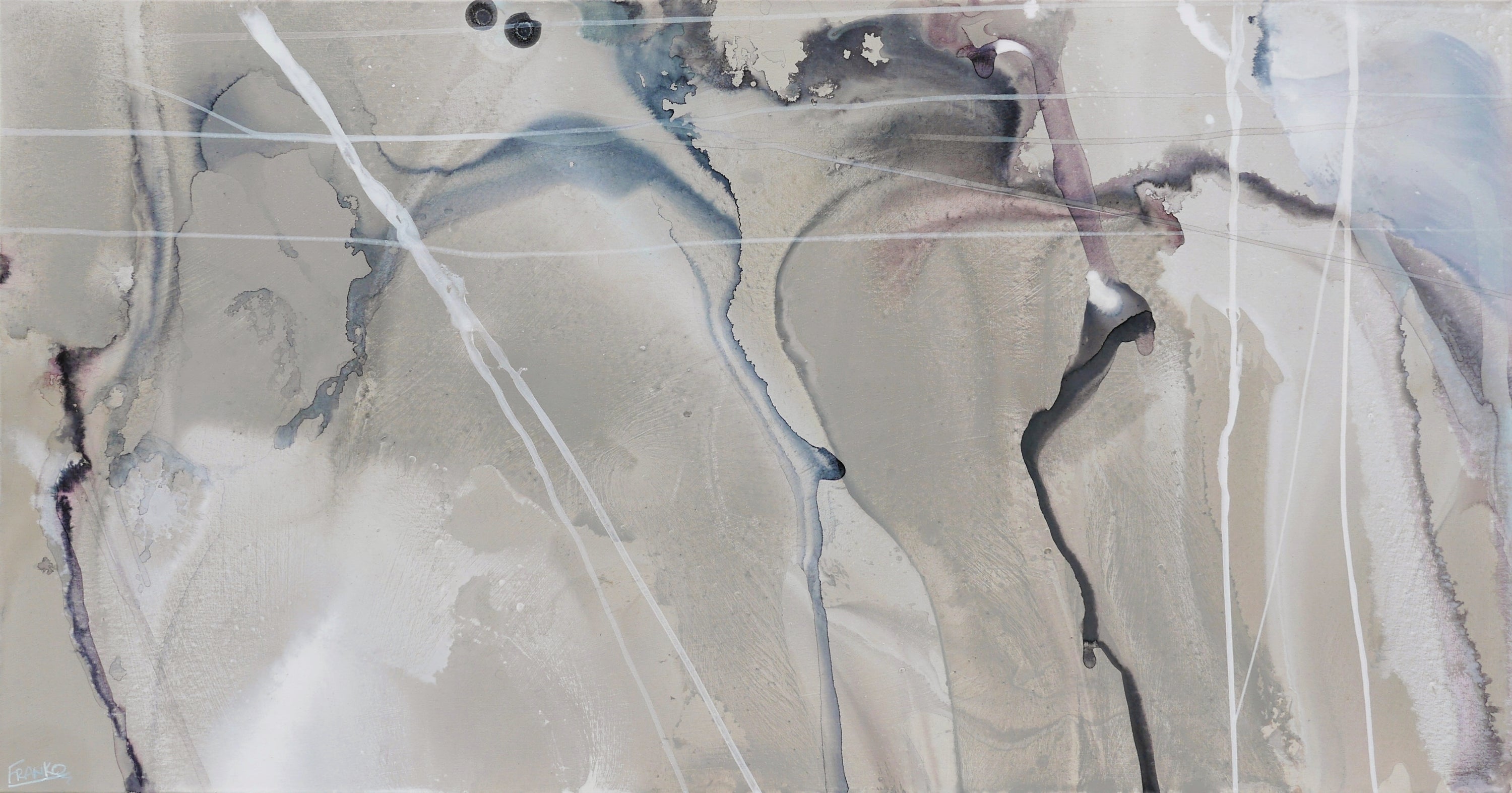 Refined 446 190cm x 100cm Blended Ink Abstract Painting-Abstract-[Franko_Artist]-[Australian_artist]-[Gold_Coast]-[Brisbane]-[modern]-[contemporary]-[original]-[Large_artwork]-Franklin Art Studio