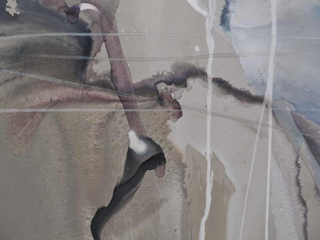 Refined 446 190cm x 100cm Blended Ink Abstract Painting (SOLD)