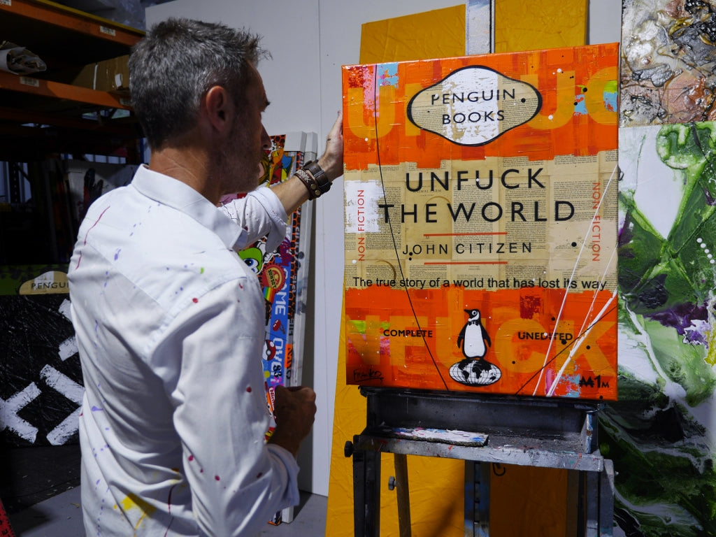 Mini World 60cm x 75cm Urban Pop Book Club Painting