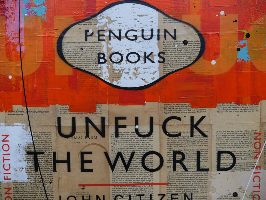 Mini World 60cm x 75cm Urban Pop Book Club Painting
