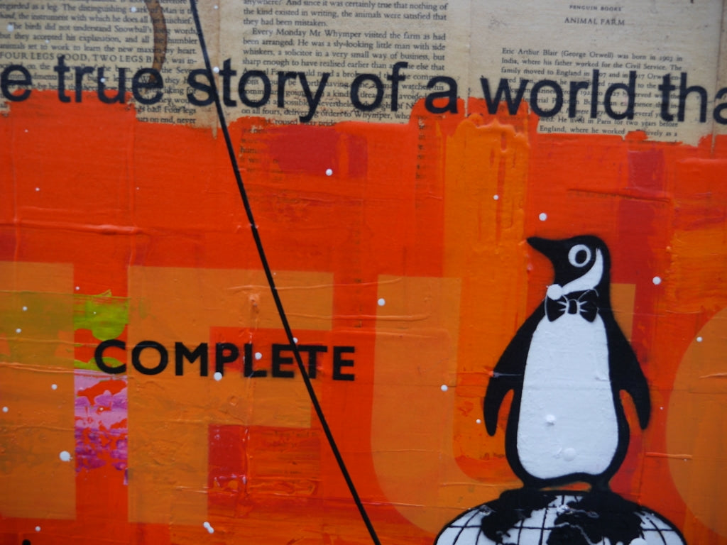 Mini World 60cm x 75cm Urban Pop Book Club Painting