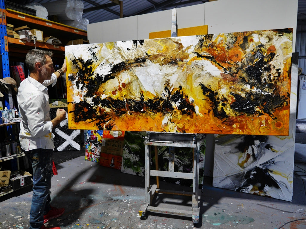 Illicit 240cm x 100cm Oxide Textured Abstract Painting (SOLD)