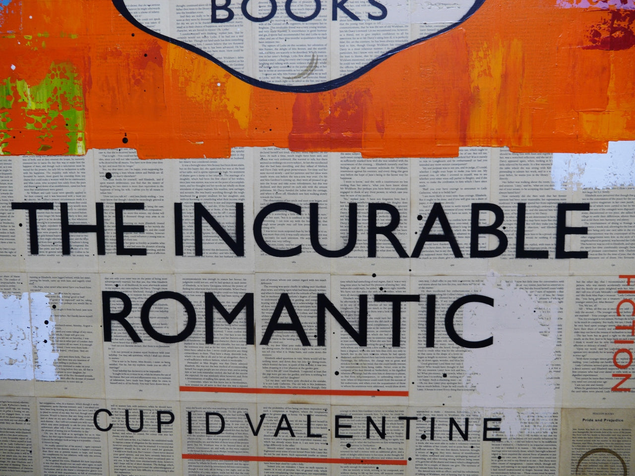 Romancing 100cm x 140cm Urban Pop Book Club Painting (SOLD)