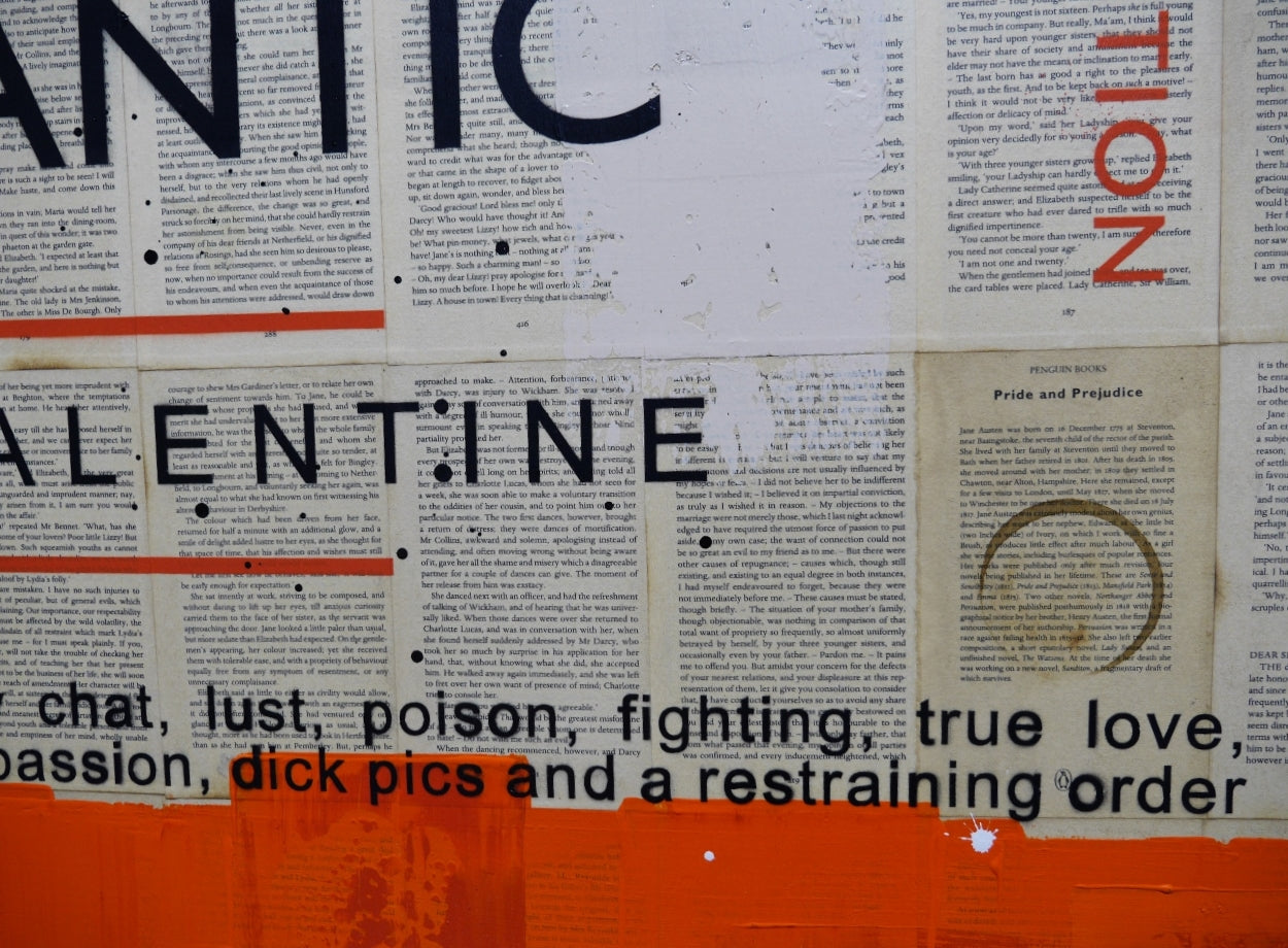 Romancing 100cm x 140cm Urban Pop Book Club Painting (SOLD)