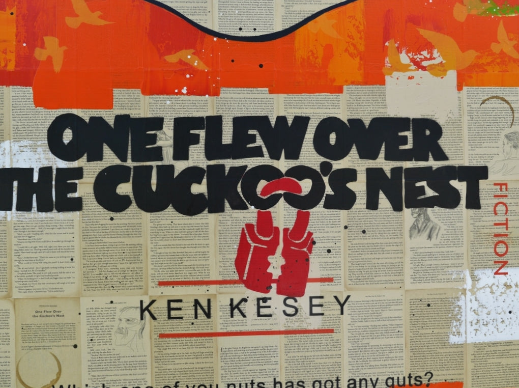 Cuckoo 100cm x 140cm Urban Pop Book Club Painting (SOLD)