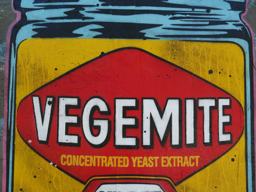 Extracted 100cm x 140cm Vegemite Concrete Textured Urban Pop Art Painting (SOLD)