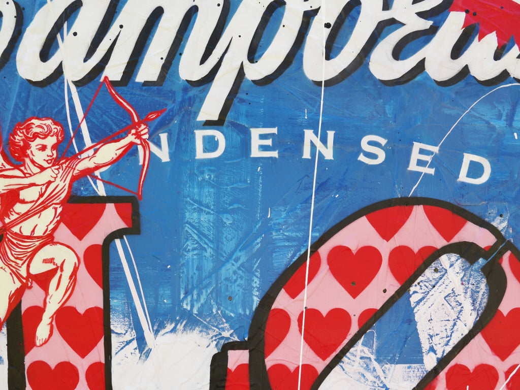 Cupids Love 140cm x 100cm Campbell's Soup Textured Urban Pop Art Painting (SOLD)