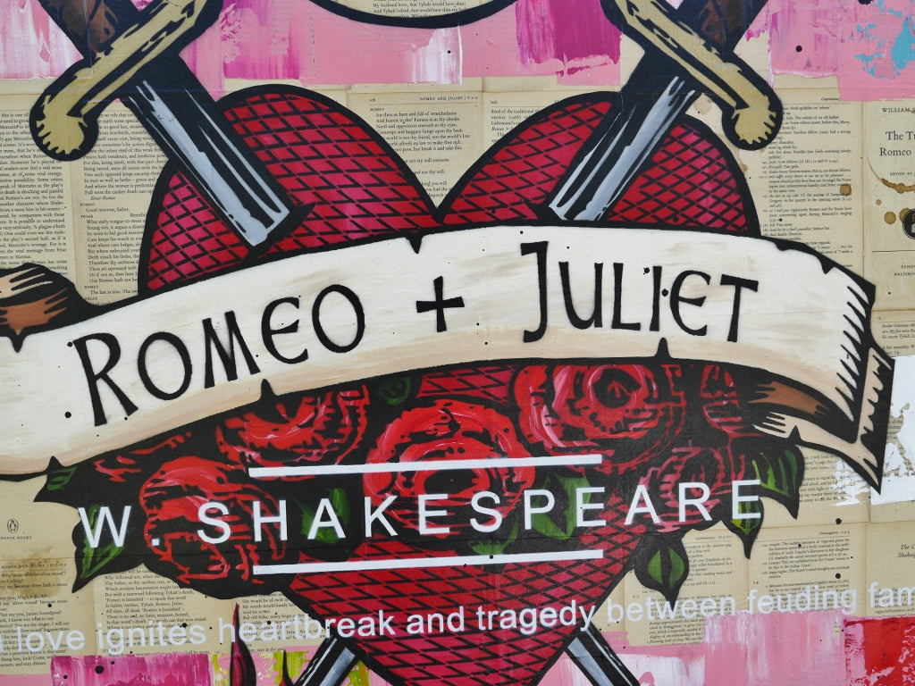 update alt-text with template Hearts on Fire 120cm x 100cm Romeo & Juliette Urban Pop Book Club Painting (SOLD)-book club-[Franko_Artist]-[The_Block]-[Dream_Homes]-[ideas]- [Grand_Designs]-Franklin Art Studio