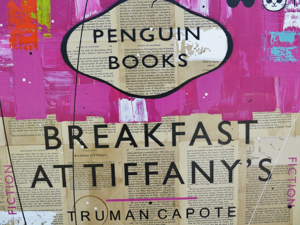 Tiffany's 60cm x 75cm Urban Pop Book Club Painting (SOLD)