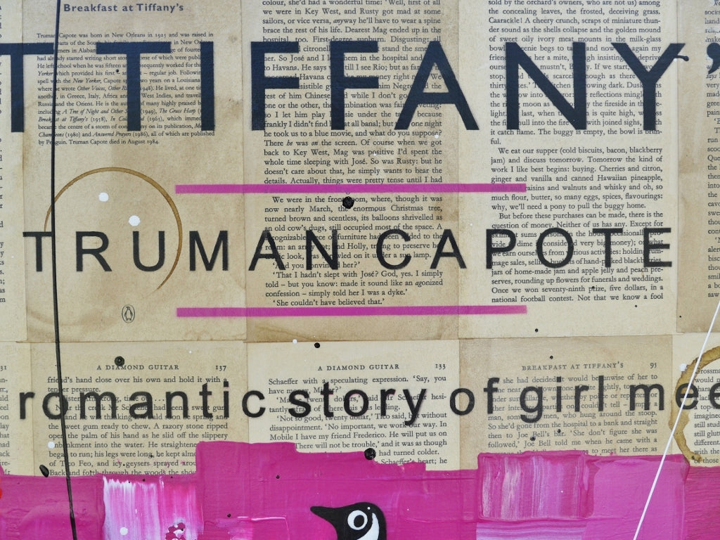 Tiffany's 60cm x 75cm Urban Pop Book Club Painting (SOLD)