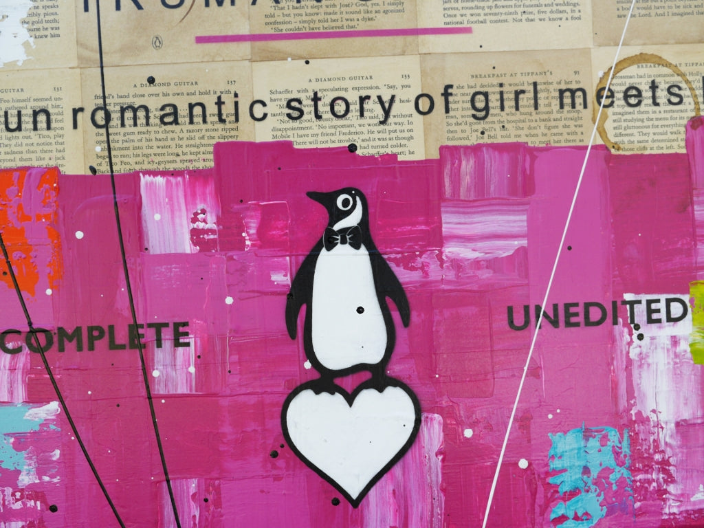 Tiffany's 60cm x 75cm Urban Pop Book Club Painting (SOLD)