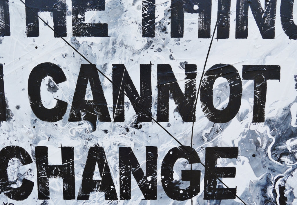 Changes 100cm x 140cm Textured Urban Pop Art Painting (SOLD)