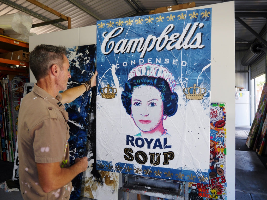 Royalty 100cm x 140cm Campbell's Soup Textured Urban Pop Art Painting