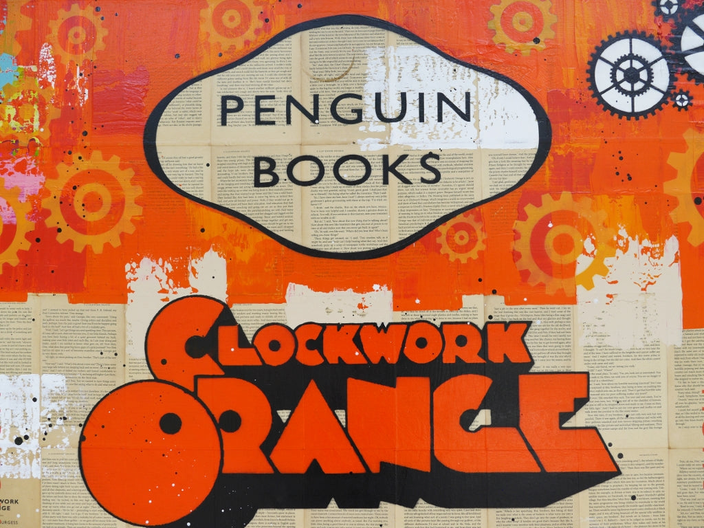 Clockwork 100cm x 120cm Urban Pop Book Club Painting