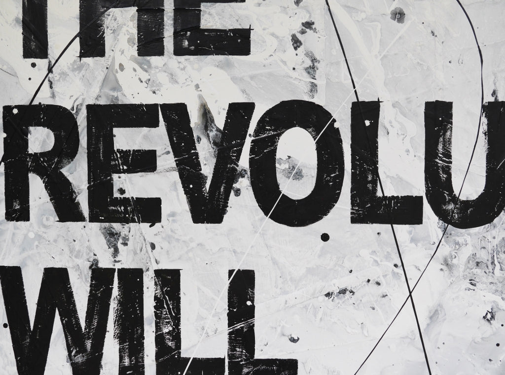 Revolutions and Stuff 120cm x 150cm Textured Urban Pop Art Painting (SOLD)