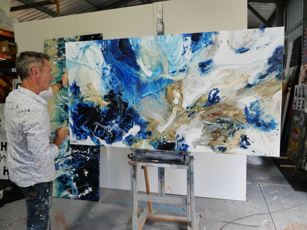 Rusted Casbah 190cm x 100cm Textured Abstract Painting (SOLD)