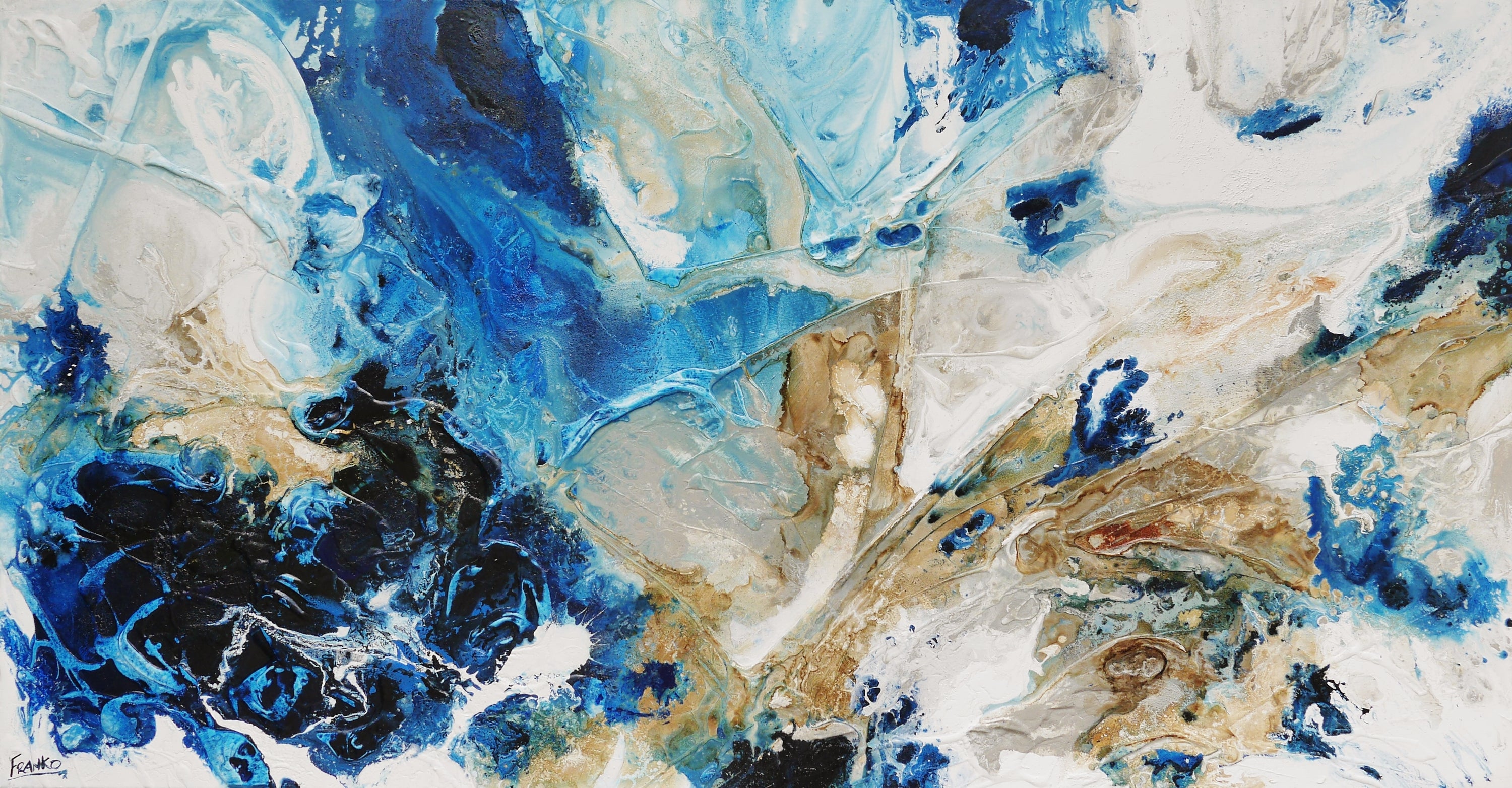 Rusted Casbah 190cm x 100cm Textured Abstract Painting (SOLD)-Abstract-[Franko_Artist]-[Australian_artist]-[Gold_Coast]-[Brisbane]-[modern]-[contemporary]-[original]-[Large_artwork]-Franklin Art Studio