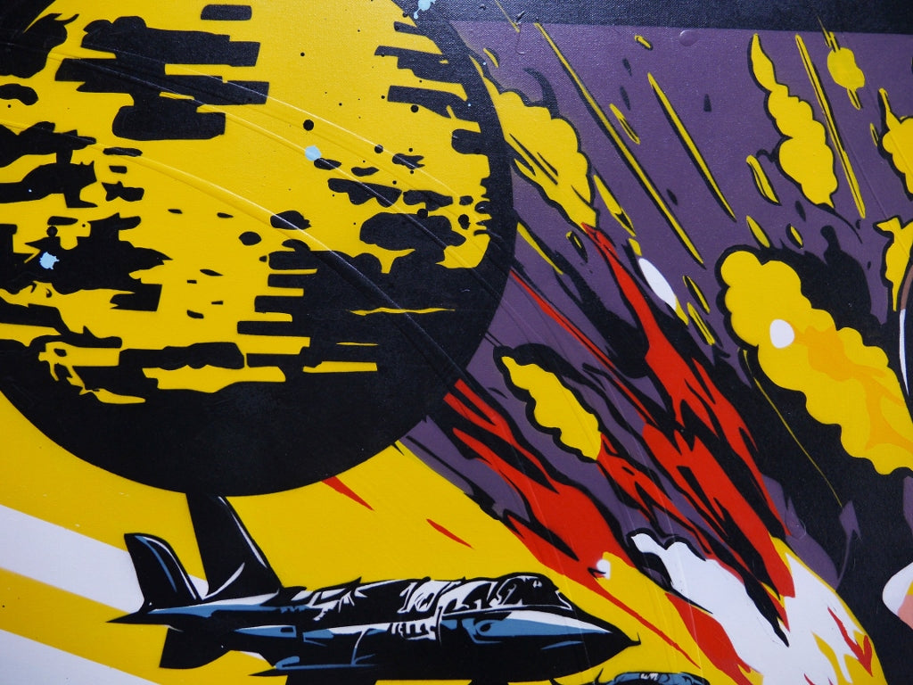 Gripped 160cm x 100cm Space Classic Pop Art Painting (SOLD)