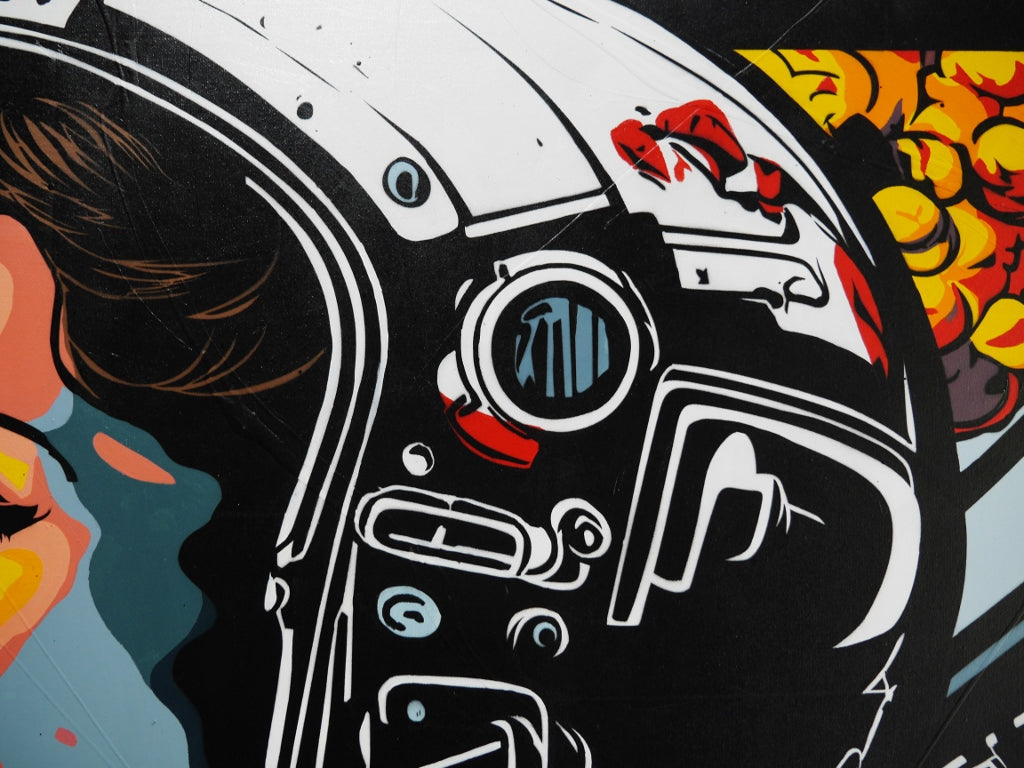Gripped 160cm x 100cm Space Classic Pop Art Painting (SOLD)