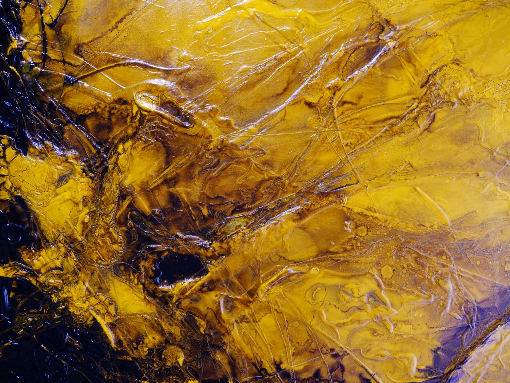 Natural Sunflower 190cm x 100cm Textured Abstract Painting (SOLD)