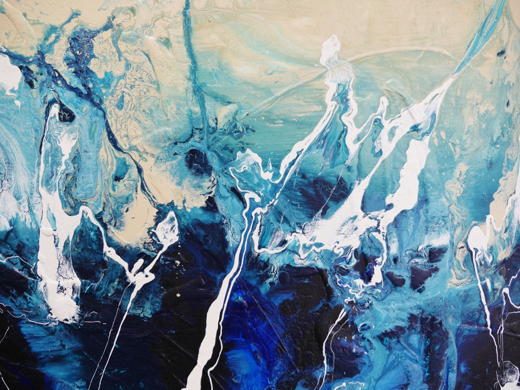 Swoosh 240cm x 100cm Textured Abstract Painting (SOLD)