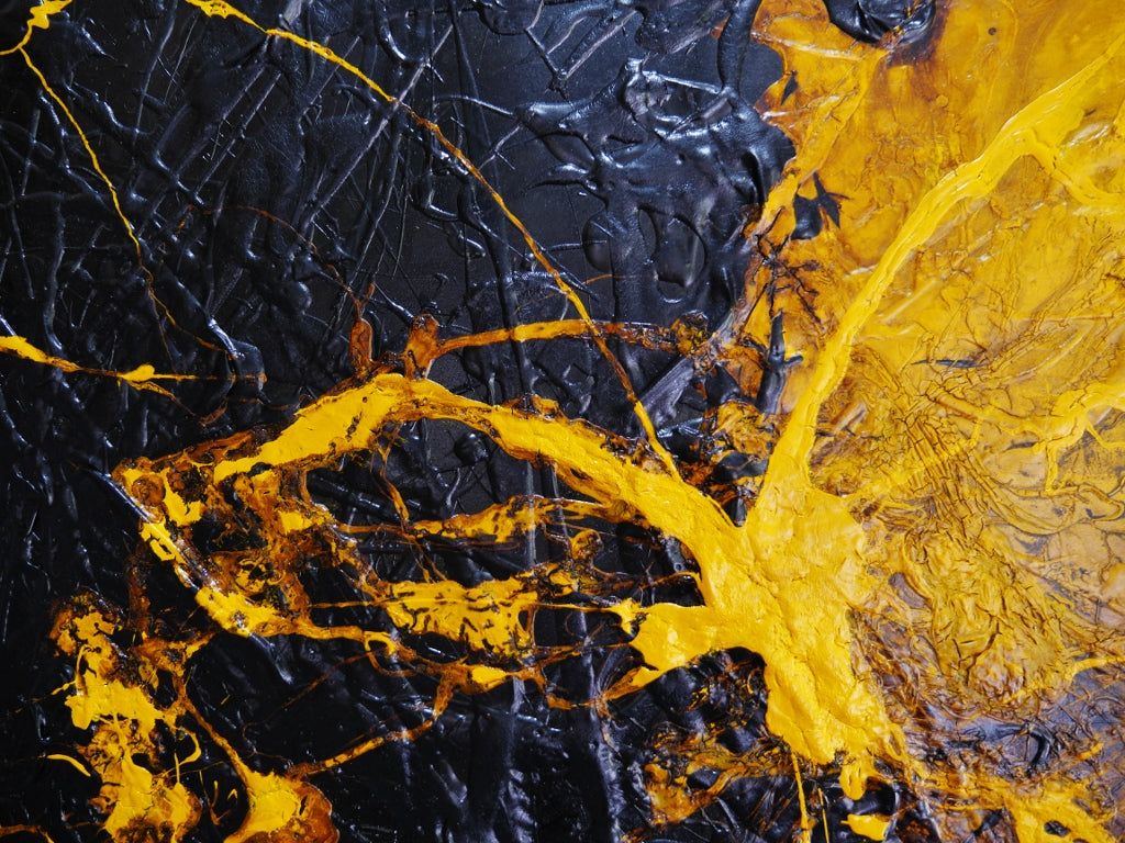 Seeded Sunflower 200cm x 80cm Sunflower Textured Abstract Painting (SOLD)