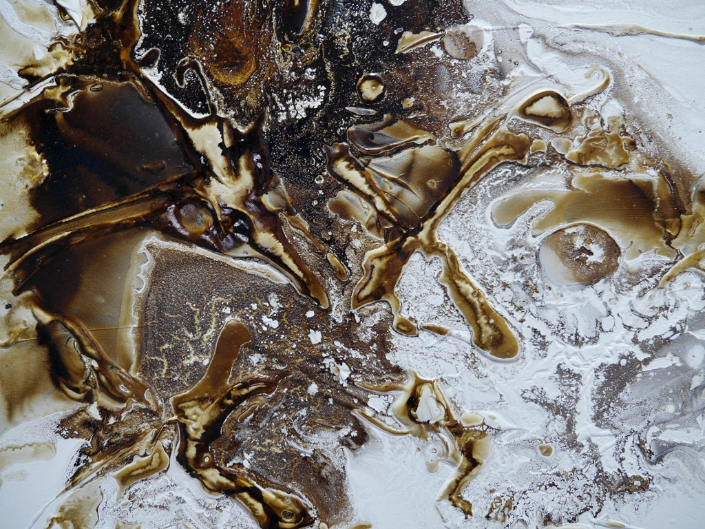 The Journey 160cm x 100cm White Rust Textured Abstract Painting (SOLD)