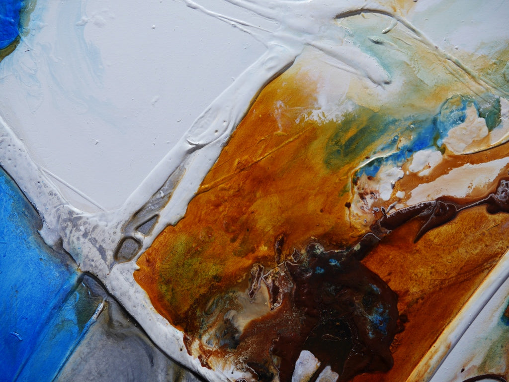 Ultra Blu 160cm x 100cm Textured Abstract Painting (SOLD)