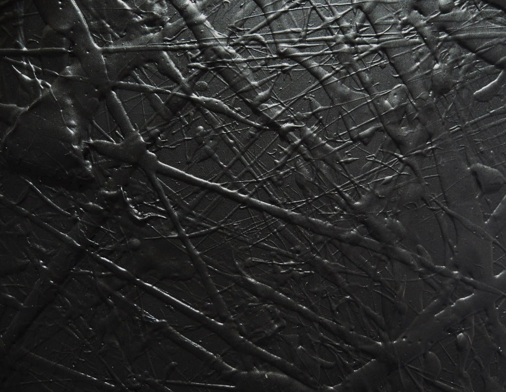 Little Wicked 75cm x 100cm Black Textured Abstract Painting (SOLD)