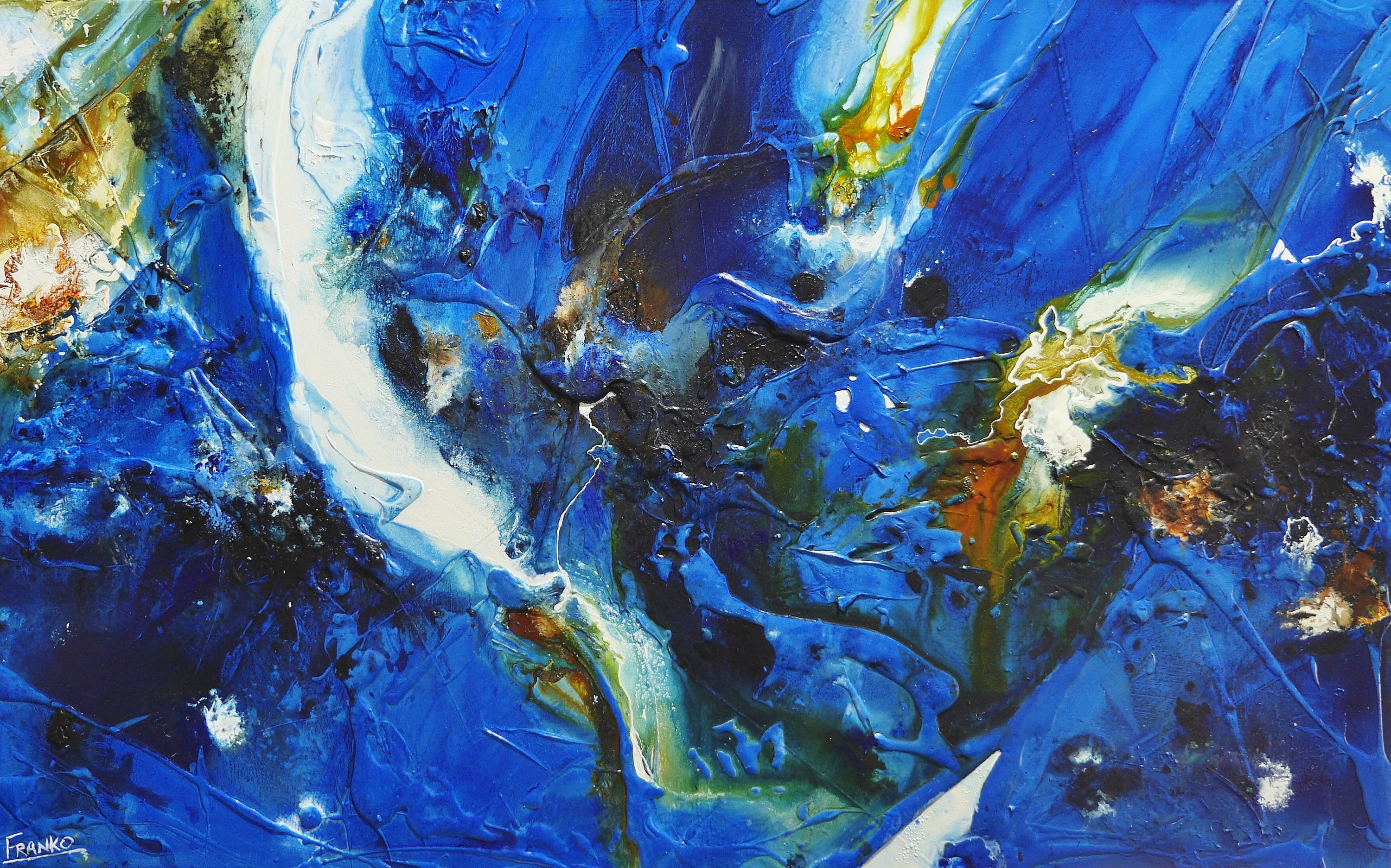 Reminiscent 160cm x 100cm Textured Abstract Painting (SOLD)-Abstract-[Franko_Artist]-[Australian_artist]-[Gold_Coast]-[Brisbane]-[modern]-[contemporary]-[original]-[Large_artwork]-Franklin Art Studio