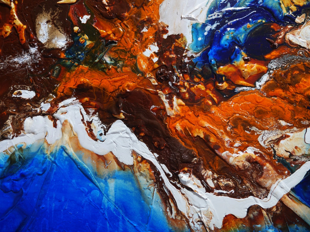 The Western Coast 190cm x 100cm Coastal Textured Abstract Painting (SOLD)