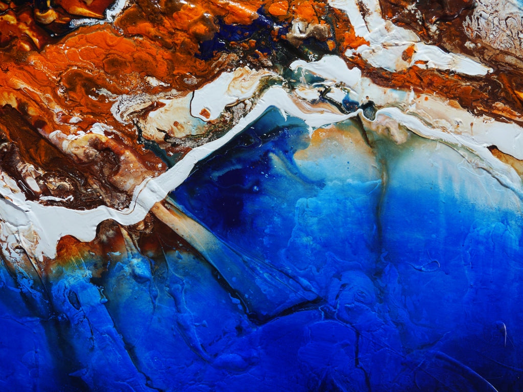 The Western Coast 190cm x 100cm Coastal Textured Abstract Painting (SOLD)