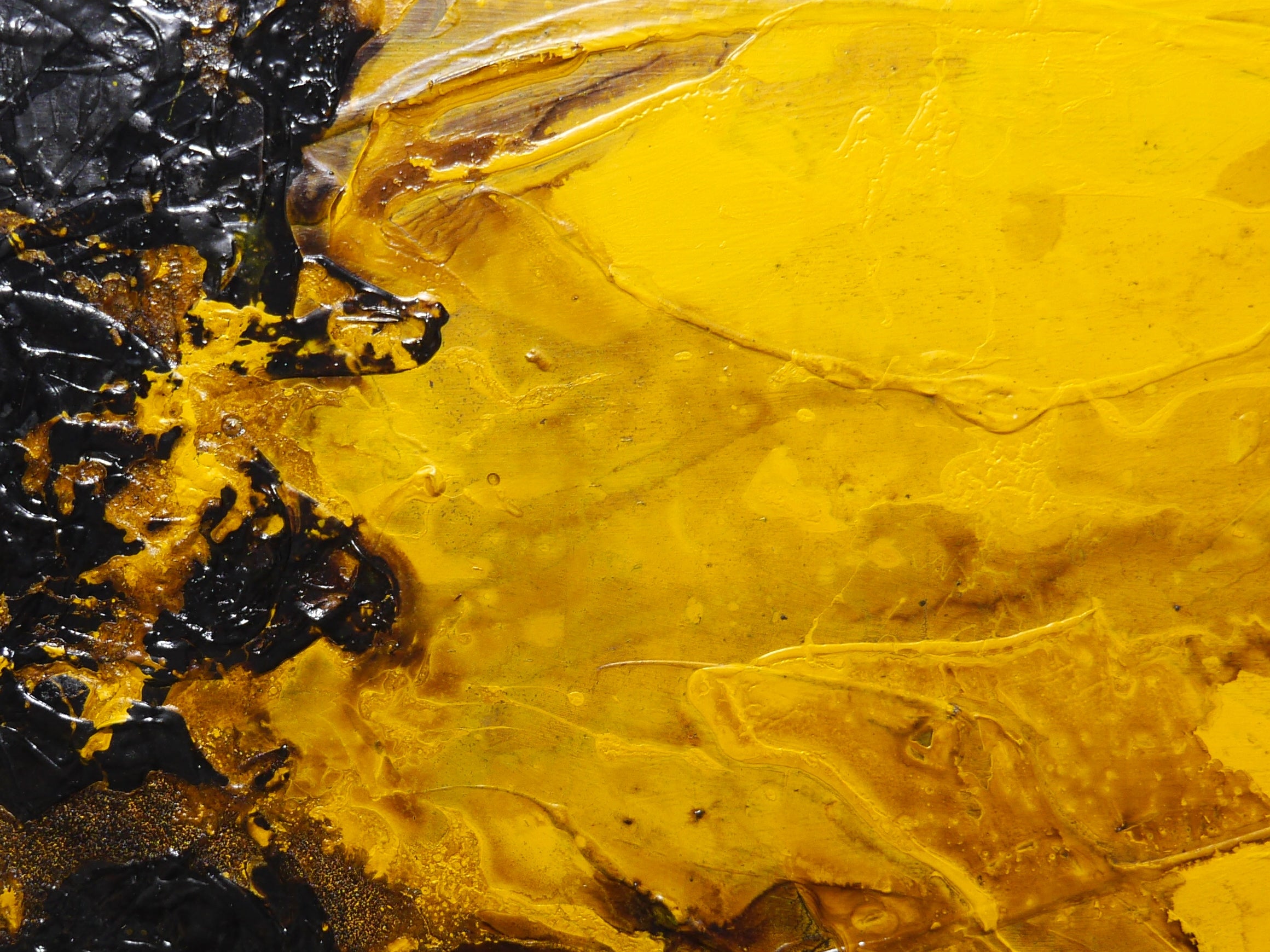 Sunflower and Rust 140cm x 100cm Portrait/Landscape Textured Abstract Painting (SOLD)-Abstract-[Franko_Artist]-[Australian_artist]-[Gold_Coast]-[Brisbane]-[modern]-[contemporary]-[original]-[Large_artwork]-Franklin Art Studio