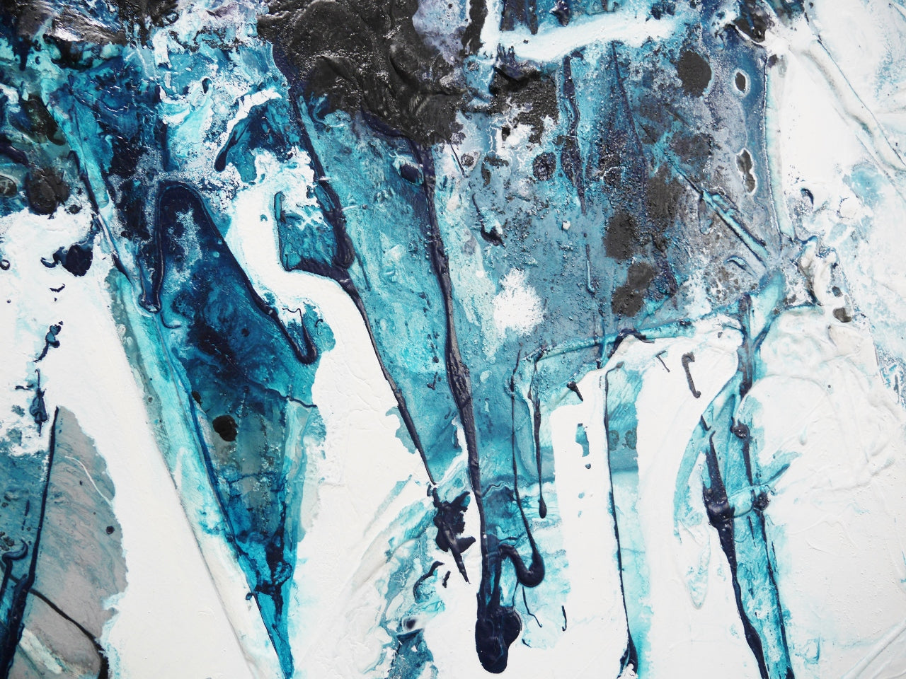 Southern Depths 150cm x 150cm Textured Abstract Painting (SOLD)