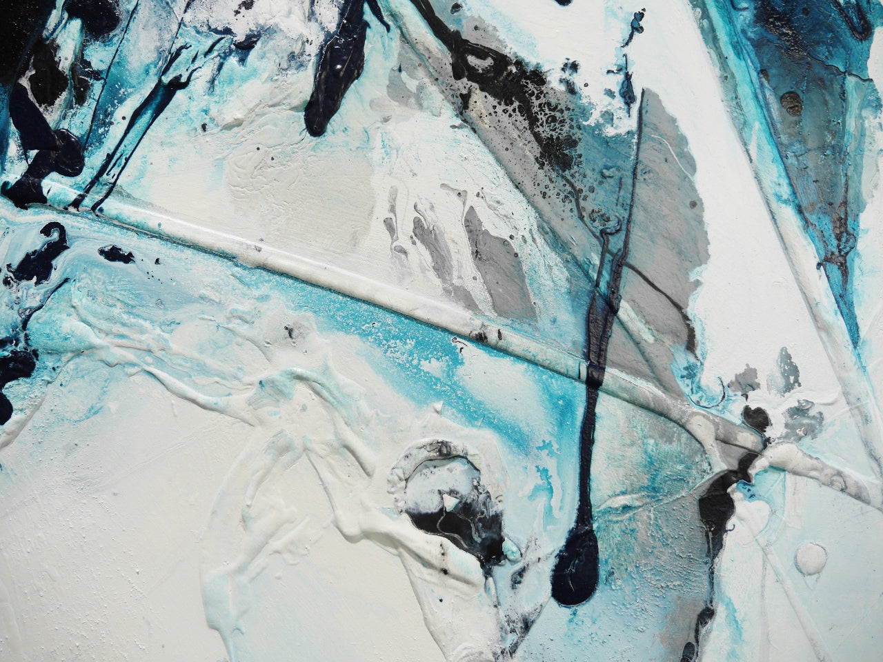 Southern Depths 150cm x 150cm Textured Abstract Painting (SOLD)