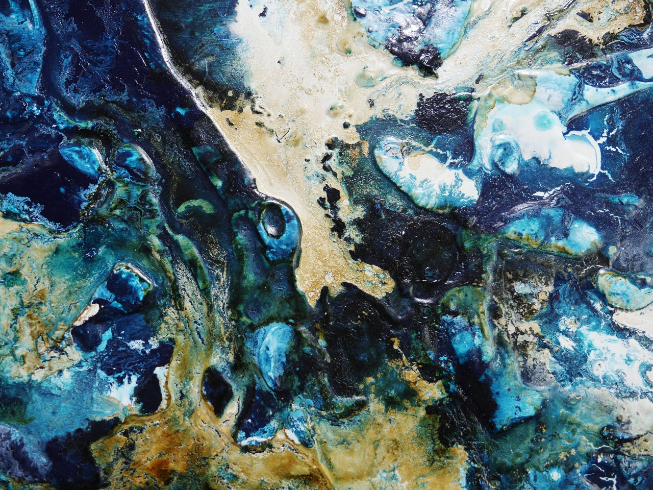 Smashed Southern 200cm x 120cm Textured Abstract Painting (SOLD)