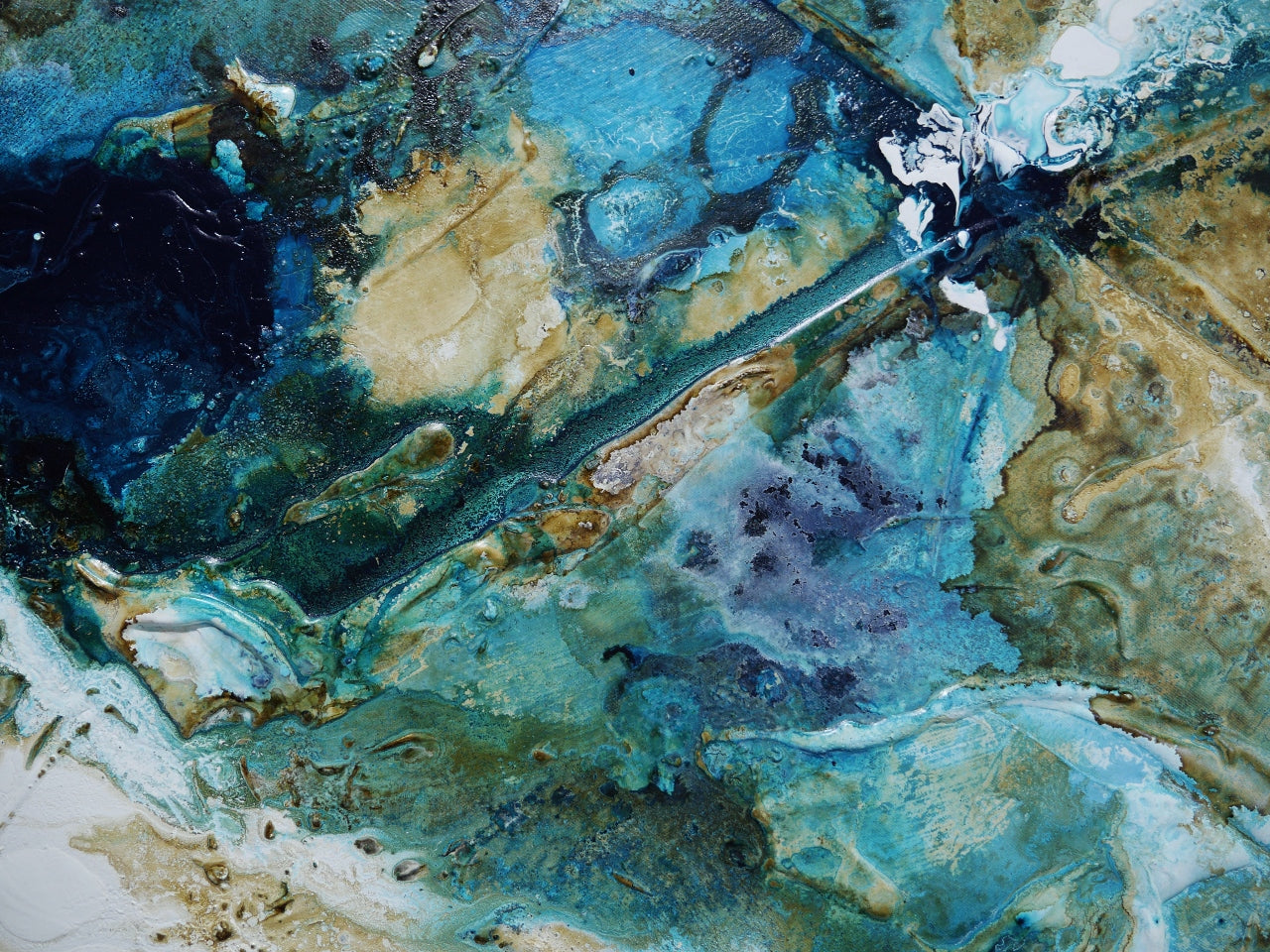 Smashed Southern 200cm x 120cm Textured Abstract Painting (SOLD)