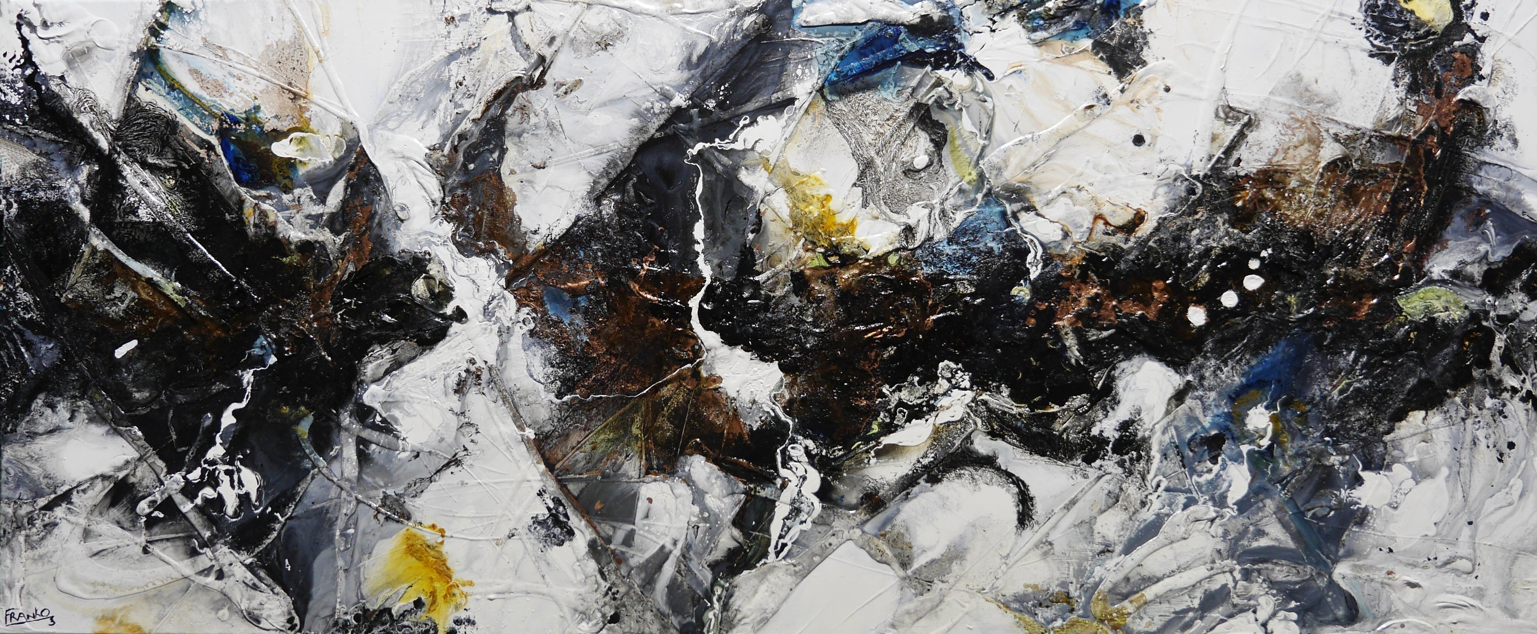 Sequential 240cm x 100cm Textured Abstract Painting (SOLD)-Abstract-[Franko_Artist]-[Australian_artist]-[Gold_Coast]-[Brisbane]-[modern]-[contemporary]-[original]-[Large_artwork]-Franklin Art Studio