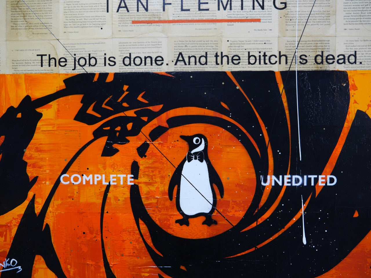 James at the Casino 140cm x 100cm Urban Pop Book Club Painting