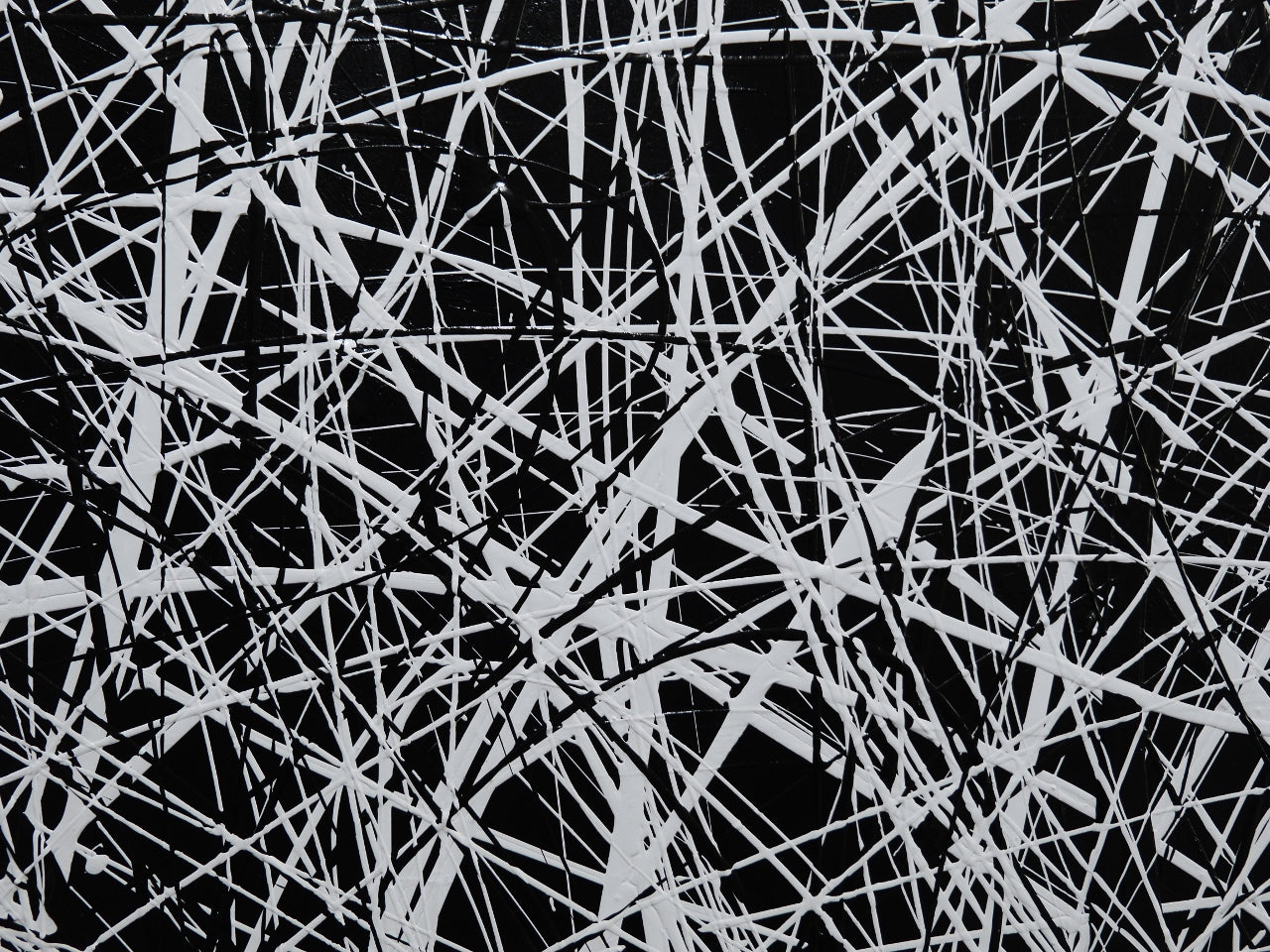 Frazzled 150cm x 150cm Black and White Textured Abstract Painting