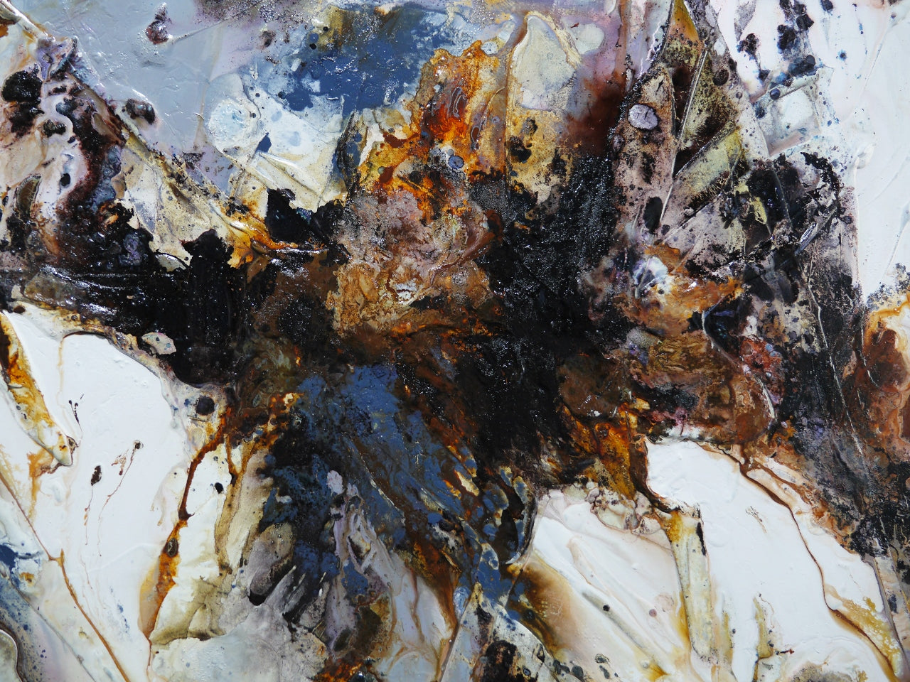 Slated Nara 150cm x 150cm Textured Abstract Painting