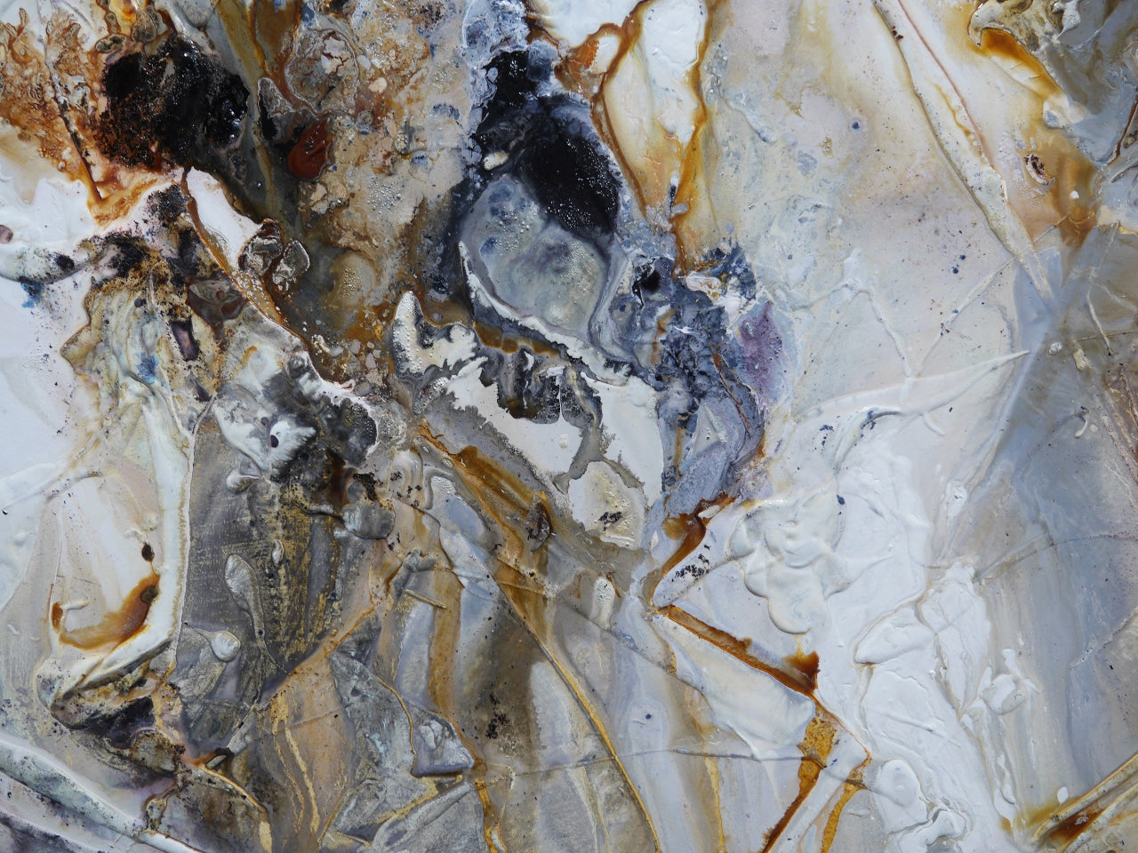 Slated Nara 150cm x 150cm Textured Abstract Painting