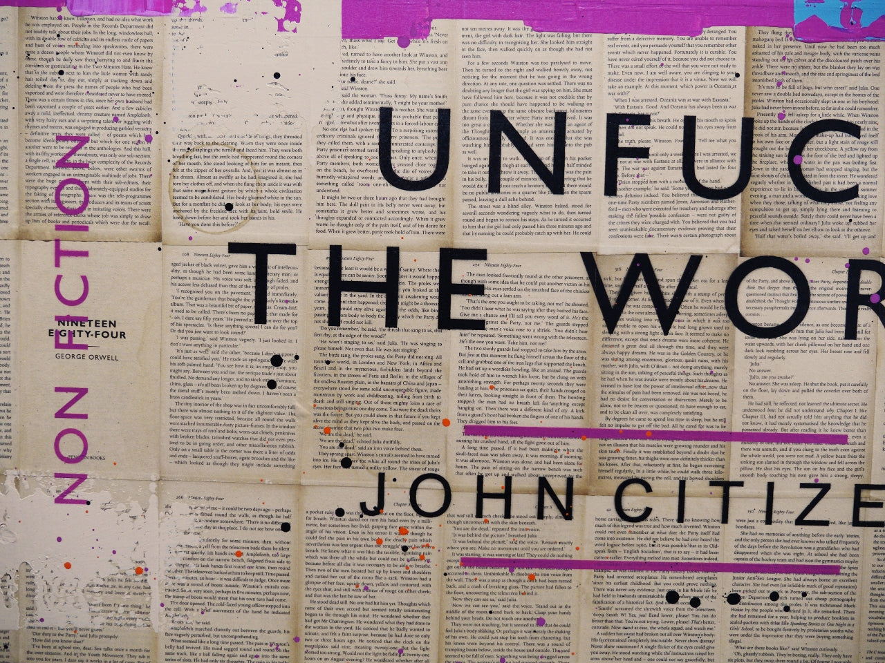 Your World 140cm x 100cm Urban Pop Book Club Painting (SOLD)