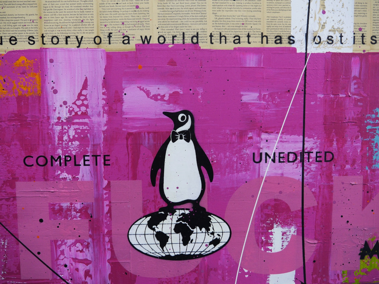 Your World 140cm x 100cm Urban Pop Book Club Painting (SOLD)