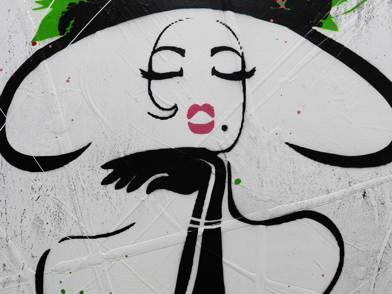 Raw Class Classic 120cm x 100cm Textured Urban Pop Art Painting (SOLD)