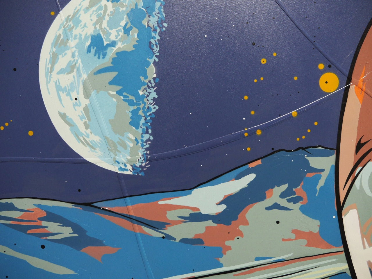 Reflection 190cm x 100cm Space Classic Pop Art Painting (SOLD)